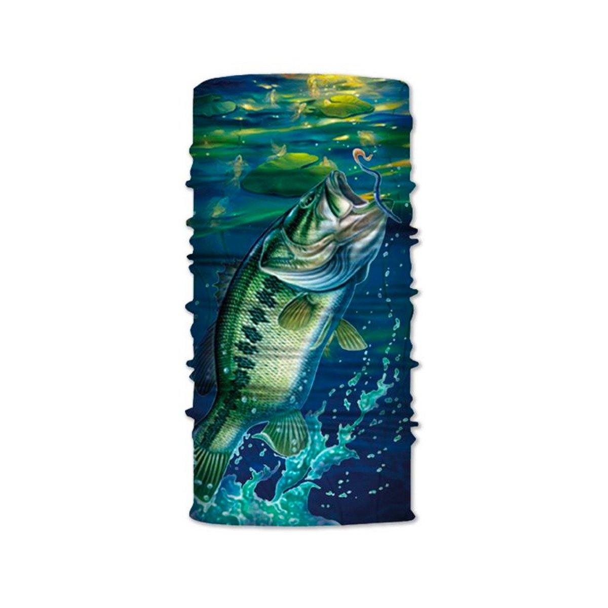 bass fish shower curtain hooks Bass Neck Gaiter